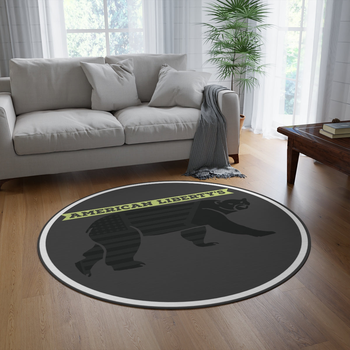 Round Bear Rug
